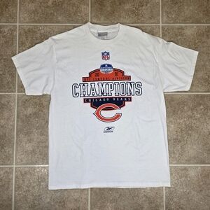 Vintage Chicago Bears 2001 NFC Central Champions Reebok NFL Shirt M